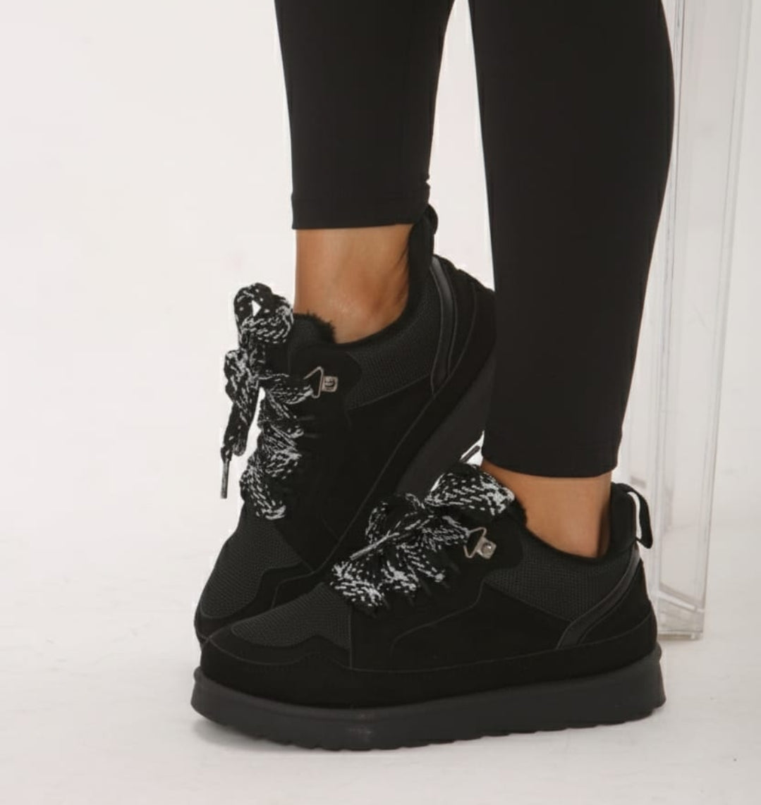 BLACK UGG INSPO TRAINERS